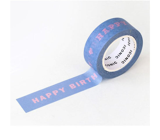 Washi páska Happy Birthday